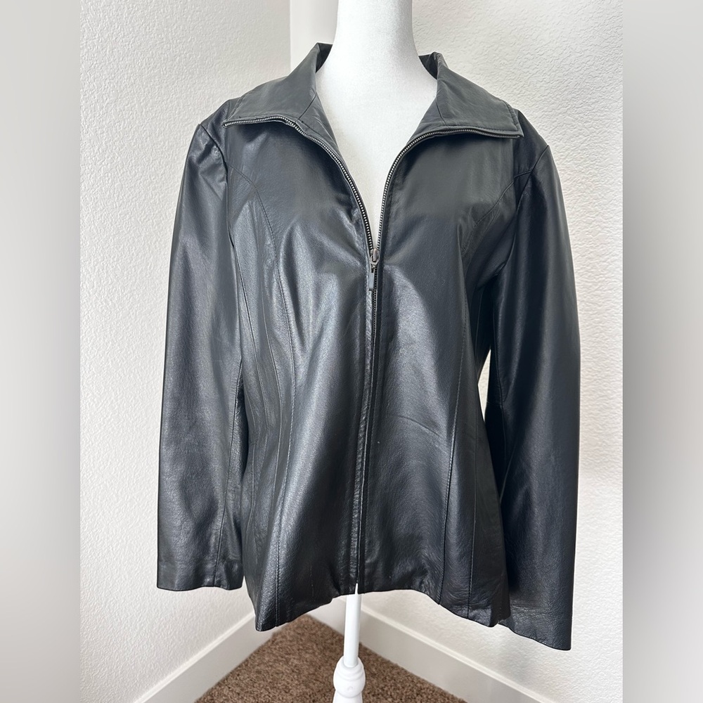 East 5th Black Leather Jacket